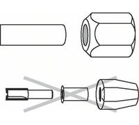 BOSCH Mandrin à pince 12 mm, 24 mm 2608570107