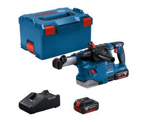 Bosch Marteau perforateur sans fil avec SDS plus GBH 18V-22 Bosch, 2x batterie GBA 18V4.0Ah/L-BOXX, brosse annulaire. Quantité:1