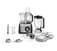 Bosch MC812M814 robot de cuisine 1250 W 3,9 L Noir, Acier inoxydable, Transparent