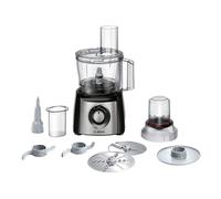 Bosch MCM3401M robot de cuisine 800 W 2,3 L Noir, Acier inoxydable