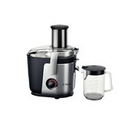 Bosch MES4000 Centrifugeuse 1000W - Récipient à Pulpe 3L, Bol 1.5L, Cheminée 8.4cm, Acier Inoxydable/Noir/Gris - Dimensions 425x322x221mm