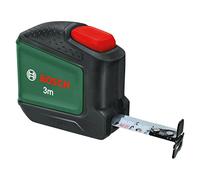 Bosch Mètre ruban 3 m (Auto Lock; largeur du ruban 19 mm, enduit de nylon, mètre ruban de 3 m précis avec crochet double et clip de ceinture en métal) Vert