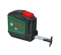Bosch mètre ruban 3 m (Auto Lock ; largeur du ruban 19 mm ; enduit de nylon ; mètre ruban de 3 m précis avec échelle métrique ; avec crochet double et clip de ceinture en métal)