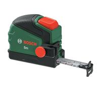 Bosch Mètre ruban 5 m, clip pr crayon (Auto Lock ; revêtu de nylon ; 22 mm large ; dépl. 2 m ; échelle métrique ; haute précis; crochet dou; clip ceint. métal; Softgrip)