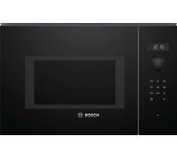 bosch micro-ondes encastrable 25l 900w noir bfl554mb0 série 6