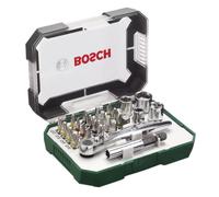 BOSCH mini jeu de tournevis 26 pièces avec cliquet 2607017322