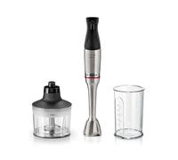 Bosch, mixeur plongeant, ErgoMaster Série 6, moteur refroidi à l'air de 1200 watts, variateur de vitesse, système de mixage QuattroBlade, accessoires inclus, MSM6M830