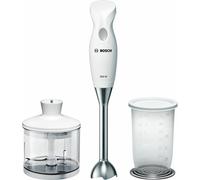 Bosch Mixxo MSM6B500 - Stabmixer de, 350 W, Edelstahl, mit Zerkleinerer und Mixbehälter de, Farbe weißund grau