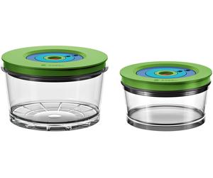 Bosch Mmzv0sb2 Boîte Hermétique Alimentaire Rond Vert, Transparent 2 Pièce(S)