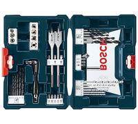 BOSCH MS4041 Kit de perçage et de perçage 41 pièces avec étui inclus pour travaux sur bois, métal, maçonnerie