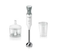 Bosch MSM66155 ErgoMixx Mixeur-Plongeant - Mixeur à main 600 W- 12 vitesses - Système anti-éclaboussures - Poignée ergonomique, Blanc/Gris