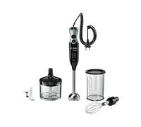 Bosch MSM67170 Mélangeur à Immersion 750W Noir/Argent, 12 Vitesses, Fonction Turbo, Pied Amovible, Lame Inox, Bol Plastique, 220-240V