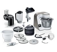 BOSCH MUM5XL74 Série 4 - Robot pâtissier avec balance intégrée, 7 vitesses + turbo,Kit pâtisserie qualité professionnelle, 1000 W, Blanc,