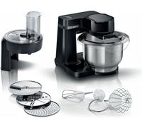 BOSCH MUMS2EB01 Robot de cuisine MUM Série 2, 700 W, Bol de 3,8 l, Acier inoxydable /Noir