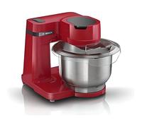 Bosch MUMS2ER01 Robot de cuisine MUM Serie 2, 700 W, bol en acier inoxydable de 3,8 l, hachoir et 3 tranches, kit de pâtisserie en