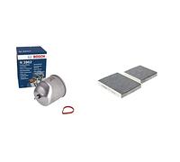 Bosch N2862 - Filtre diesel auto & Bosch R2436 - Filtre d'habitacle anti-odeurs au charbon actif - filtre à poussière et à pollen