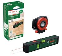 Bosch niveau à bulle laser UniversalWallLevel (niveau à bulle, laser ligne pour des alignements faciles sur des murs jusqu’à 5 m, point laser pour des reports en hauteur jusqu’à 20 m, boîte en carton)