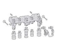 Bosch No. Montage Plaque de raccordement 7738110553 complète pour appareils combinés, pour montage en saillie