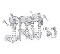 Bosch No. Montage Plaque de raccordement 7738110568 complète pour appareils combinés, pour montage encastré