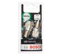 Bosch P21W LED Retrofit - Lampes de phares LED de remplacement - 12 V, 6000 K, lumière blanche froide, mise à niveau plug-and-play, durée de vie jusqu'à 10 000 heures, x2
