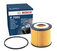 Bosch P7091 Filtre à Huile Automobile - Sépare la Suie et les Particules Métalliques de l'Huile Moteur, Lubrification Fiable du Moteur