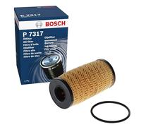 Bosch P7317 Filtre à Huile Automobile - Sépare la Suie et les Particules Métalliques de l'Huile Moteur, Lubrification Fiable du Moteur