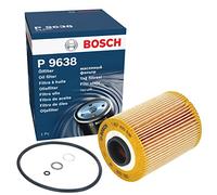 Bosch P9638 Filtre à Huile Automobile - Sépare la Suie et les Particules Métalliques de l'Huile Moteur, Lubrification Fiable du Moteur