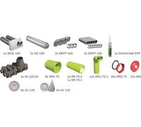 BOSCH Pack de ventilation résidentielle BOPA VE103 - Kit de distribution d'air gaine ronde jusqu'à 160 m² - 7739621039