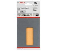 BOSCH Papier abrasif C470 93 x 186 mm, 80 (10 pièces) 2608605255