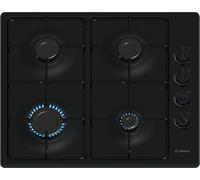 TABLE GAZ INOX, 60 CM, SER2, 4 BRÛLEURS, FONTE AVEC PIEDS EN CAOUTCHOUC BOSCH - PBP6B6K80