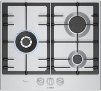 Bosch PCC6A5I90, Série 6, Plaque gaz, 3 feux, 60 cm, Inox