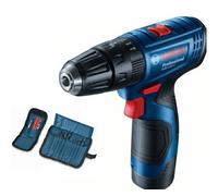 Bosch Perceuse à percussion 12V 30/14Nm 2X2.0Ah Valise Gsb 120-Li +Accessoires 23 Elem.