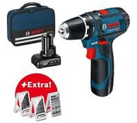 Bosch - Perceuse-visseuse 12V Li-ion 2,0Ah / 4,0Ah 30Nm + 39 accessoires dans sac à outils G