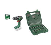 Bosch Perceuse-visseuse à percussion sans fil UniversalImpact 18V-60 (sans batterie, système 18 Volt, dans emballage carton) + Bosch Set de base, 136 pièces (309 x 291 mm) - Amazon Edition