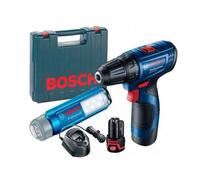 Bosch - Perceuse visseuse ? batterie 12V 2,0Ah Li-Ion GSR120-LI avec lampe ? batterie GLI 12V-300 - 06019G8004 Bosch Professional