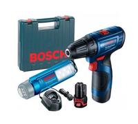 Bosch - Perceuse visseuse ? batterie 12V 2,0Ah Li-Ion GSR120-LI avec lampe ? batterie GLI 12V-300 - 06019G8004 Bosch Professional