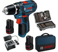 Bosch Perceuse-visseuse sans fil Chargeur de batterie Trousse à embouts GSR 12V-15 0615990K9B