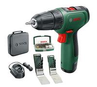 Bosch Home and Garden Perceuse-visseuse sans fil Bosch - EasyDrill 1200 (batterie 2,0 Ah, système 12 Volt, set de perceuse et jeu de forets, dans un sac souple) - Édition Amazon