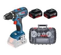 Bosch Perceuse-visseuse sans fil GSR 18V-28, 2x 4,0Ah batterie + Coffret scies-trépans, 9-p. - 06159975ZR