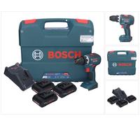 Bosch Perceuse-visseuse sans fil GSR 18V-55 Professional 18Volt bleu/noir 3x batterie Li-Ion (0615A5002P)