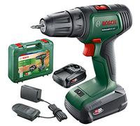 Bosch perceuse-visseuse sans fil UniversalDrill 18V (2 batteries, système 18 V, livré avec deux embouts de vissage et coffret)
