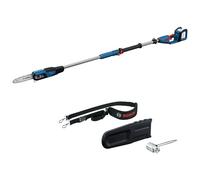 Bosch Professional GKE 18V-25 TP Tronçonneuse télescopique 18 V (lame de 23 cm, moteur sans balais avec technologie BITURBO, avec clé combinée, bandoulière, couvercle de chaîne)