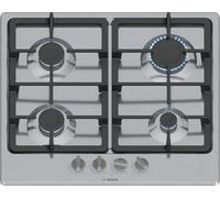Bosch PGP6B5K90, Série 4, Plaque gaz, 4 feux, 60 cm, Inox