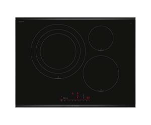 BOSCH PID775HC1E Plaque à induction 70 cm Série 6 3 zones de cuisson Electronics DirectSelect PerfectFry Plus Home Connect Noir