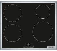 BOSCH PIE645BB5E Série 4 Plaque de cuisson à induction, autonome, vitrocéramique, 60 cm de large, TouchSelet, PowerBoost, ReStart, cadre périphérique, minuterie avec fonction d'arrêt, noire