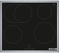 BOSCH PIF64RBB5E Série 4 Plaque de cuisson vitrocéramique autonome 60 cm de large, TouchSelet, zone à rôtir, PowerBoost, ReStart, cadre périphérique, noir