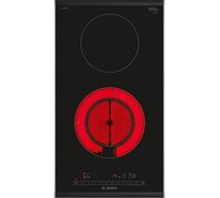 Bosch PKF375FP2E, Série 6, plaque de cuisson électrique, 2 foyers, 30 cm, 3500 W, Noir