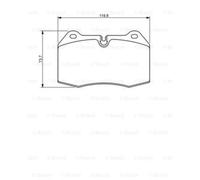 BOSCH Plaquette de Freins pour BMW 7er E38 728i Il 735i 8er E31 850iCi 840i
