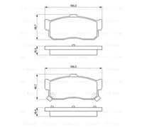 BOSCH Plaquettes De Frein 0 986 461 144