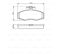 BOSCH Plaquettes De Frein 0 986 468 613